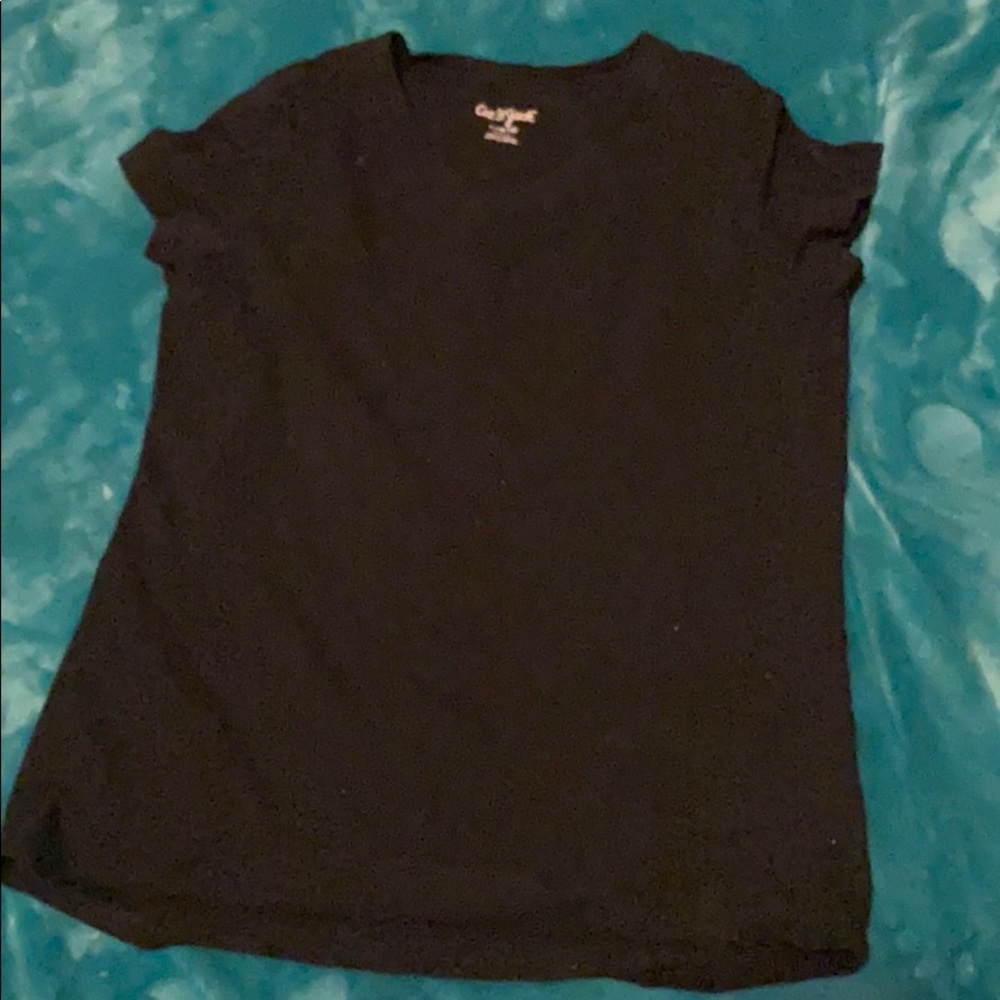 Plain Black v-neck